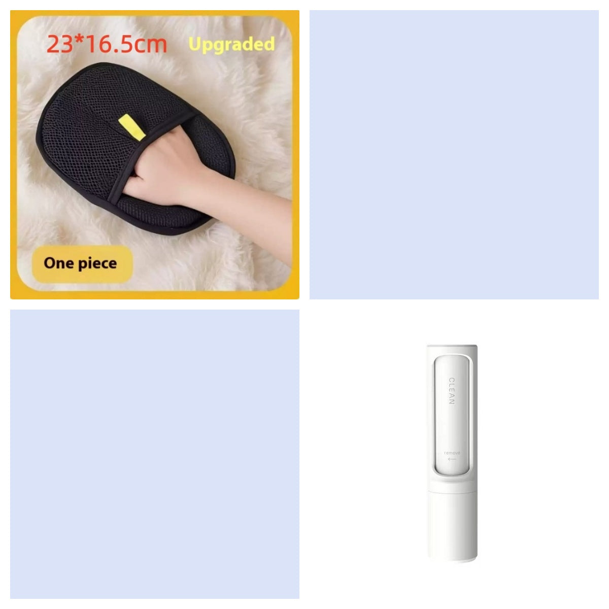 2-in-1 Portable Reusable Pet Hair Remover Brush and Lint Roller - Effective Self-Cleaning Tool for Cat and Dog Fur and Dust Removal