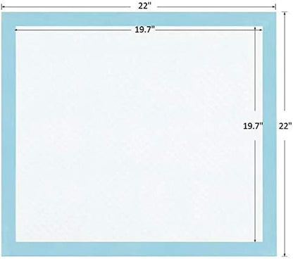 Super Absorbent and Leak-Proof Pet Training Pads for Dogs - 22" x 22", 50 Count