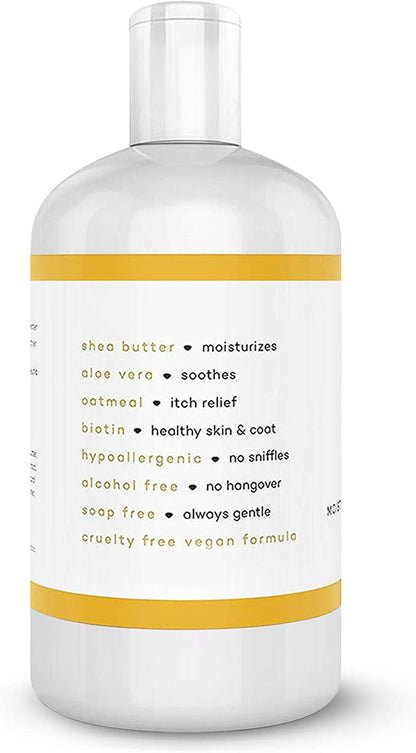 Dog Shampoo for Smelly Dogs - Skin-Friendly, Oatmeal Dog Shampoo and Conditioner for Dry and Sensitive Skin - Moisturizing Puppy Wash Shampoo, Citrus Fresh Scent, 16Oz