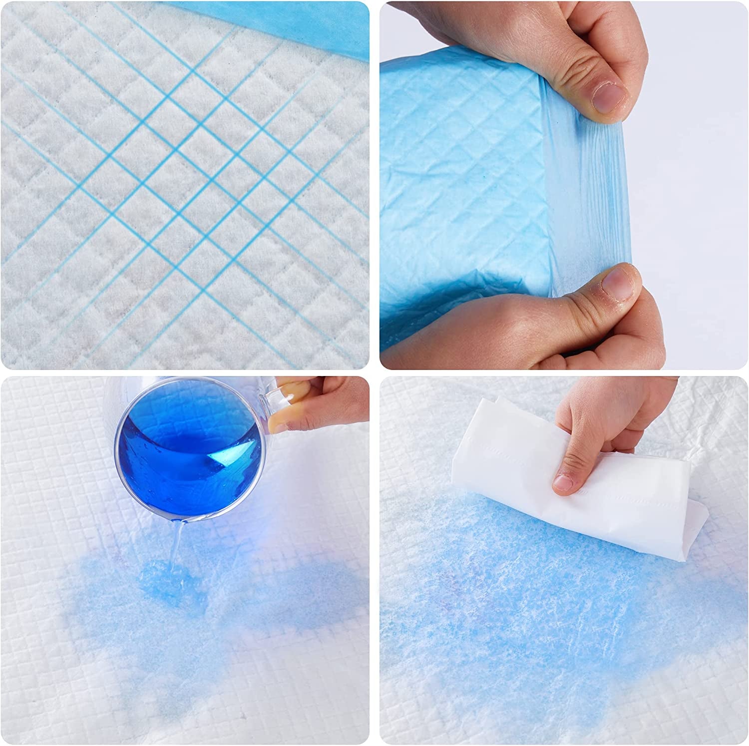 Super Absorbent and Leak-Proof Pet Training Pads for Dogs - 22" x 22", 50 Count