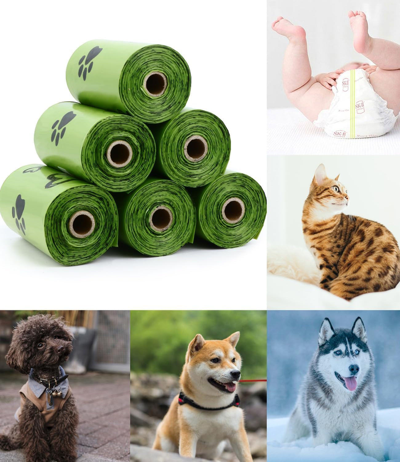 280 Count Dog Waste Bags: Extra Thick, Leakproof, Scented with Dispenser