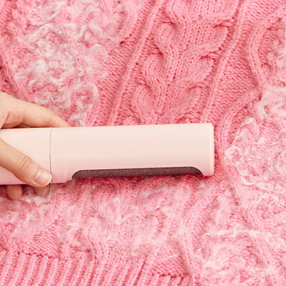 2-in-1 Portable Reusable Pet Hair Remover Brush and Lint Roller - Effective Self-Cleaning Tool for Cat and Dog Fur and Dust Removal