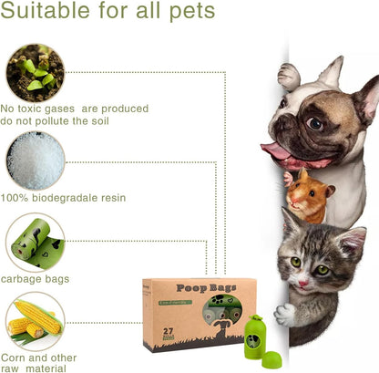 280 Count Dog Waste Bags: Extra Thick, Leakproof, Scented with Dispenser