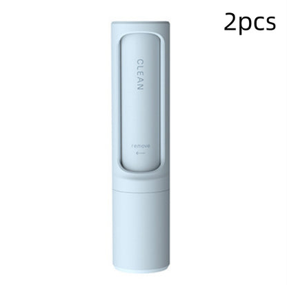 2-in-1 Portable Reusable Pet Hair Remover Brush and Lint Roller - Effective Self-Cleaning Tool for Cat and Dog Fur and Dust Removal